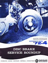 1972 Mopar Disc Brake Service